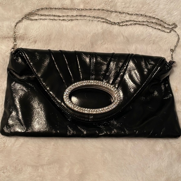 Lula Handbags - Lula vegan clutch bag with crystals and chain